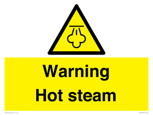 Warning Hot steam
